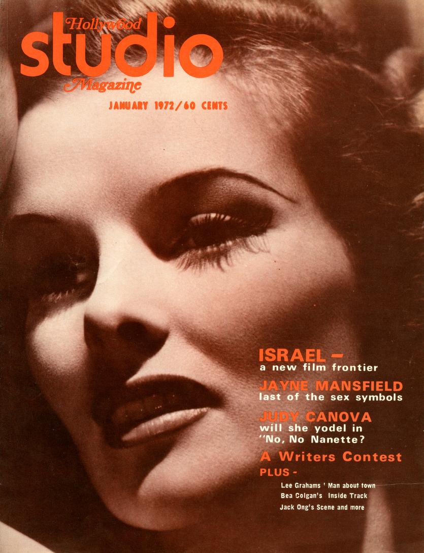 HOLLYWOOD STUDIO magazine side cover  Vol 6 No  9  January 1972