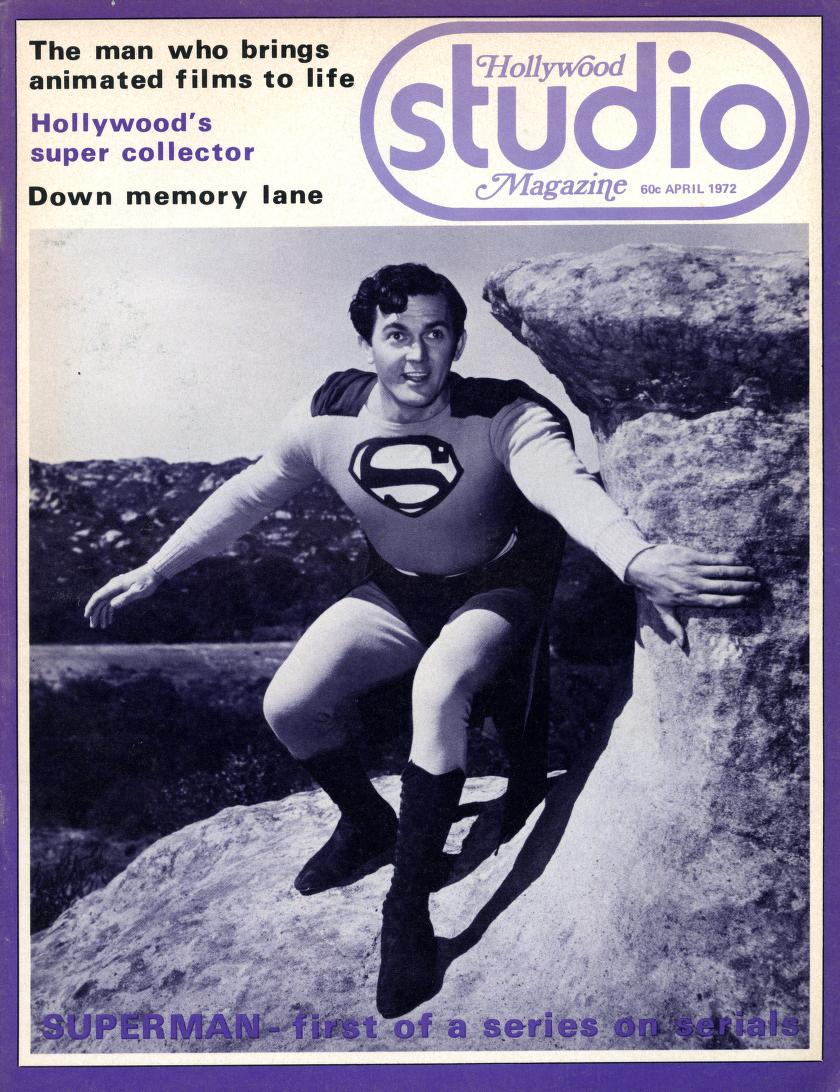 HOLLYWOOD STUDIO magazine side cover  April 1972