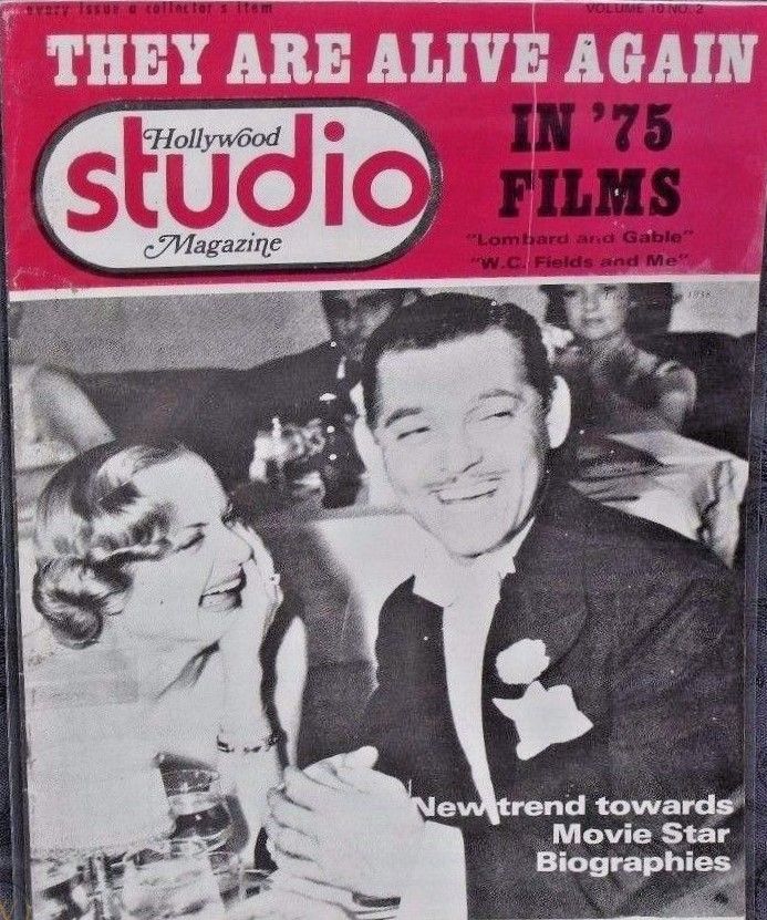 HOLLYWOOD STUDIO magazine side cover  September 1975