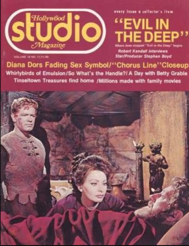 HOLLYWOOD STUDIO magazine side cover  September 1976