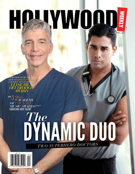 HOLLYWOOD WEEKLY magazine side cover  April 2017