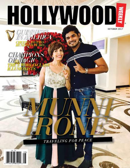 HOLLYWOOD WEEKLY magazine side cover  October 2017