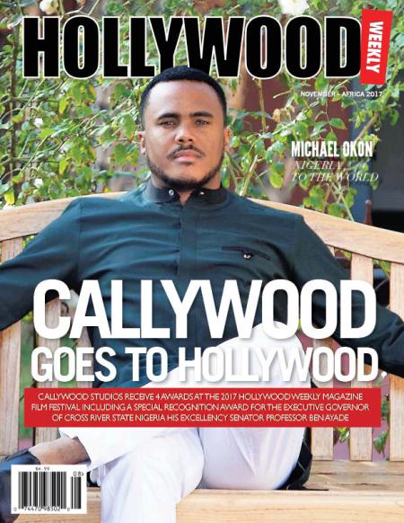 HOLLYWOOD WEEKLY magazine side cover  November 2017