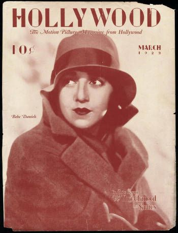 HOLLYWOOD magazine side cover March 1929