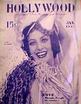 HOLLYWOOD magazine side cover January 1930