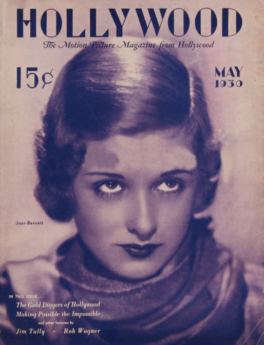 HOLLYWOOD magazine side cover May 1930