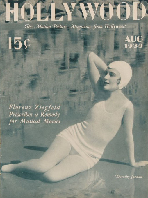 HOLLYWOOD magazine side cover August 1930