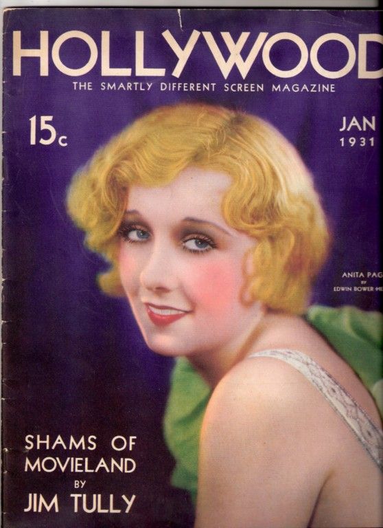 HOLLYWOOD magazine side cover January 1931