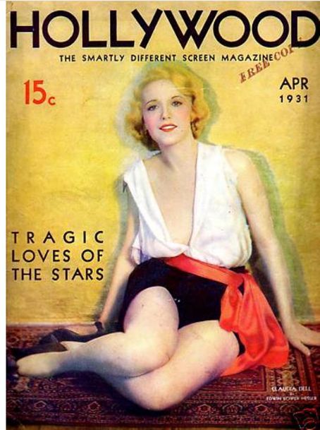 HOLLYWOOD magazine side cover April 1931