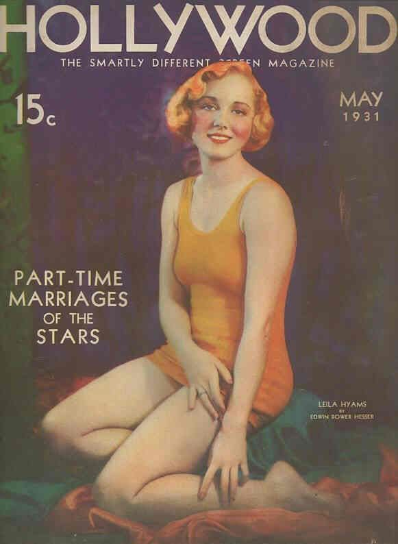 HOLLYWOOD magazine side cover May 1931