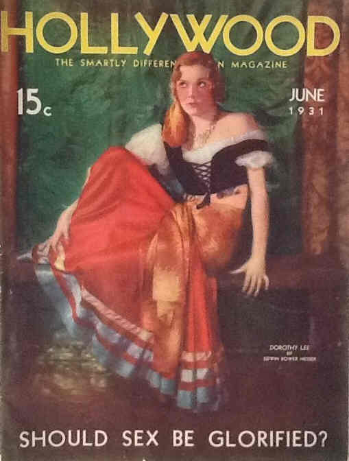 HOLLYWOOD magazine side cover June 1931