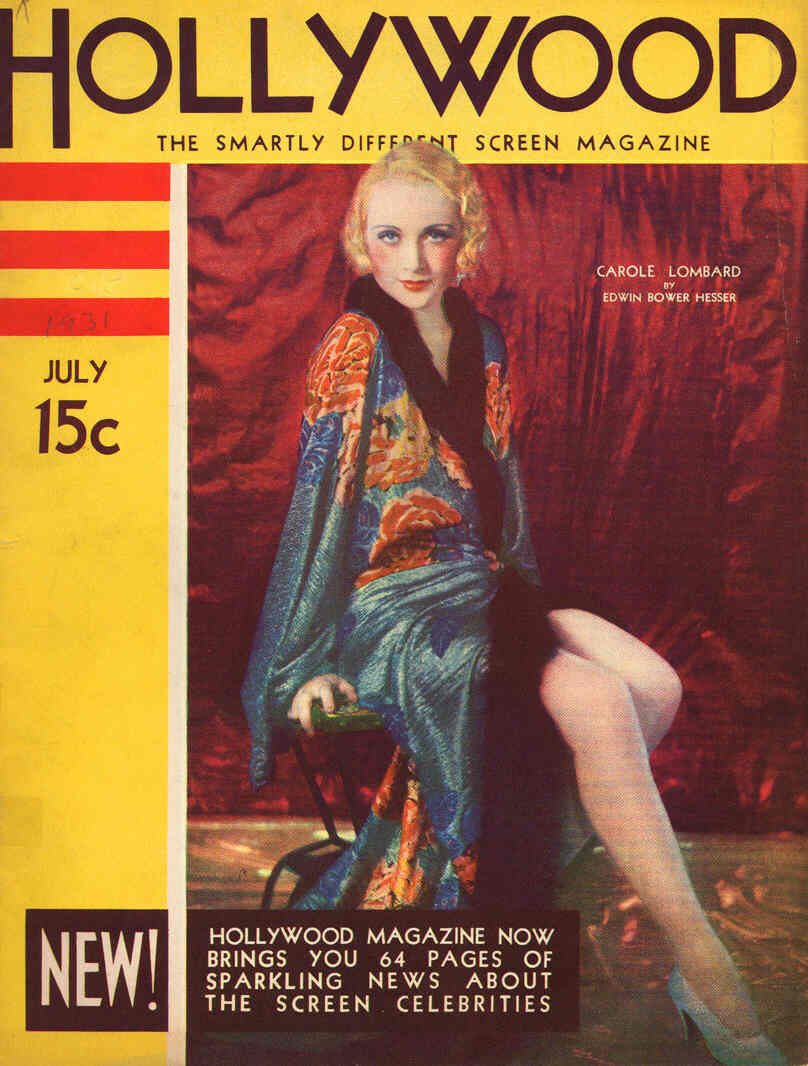 HOLLYWOOD magazine side cover July 1931
