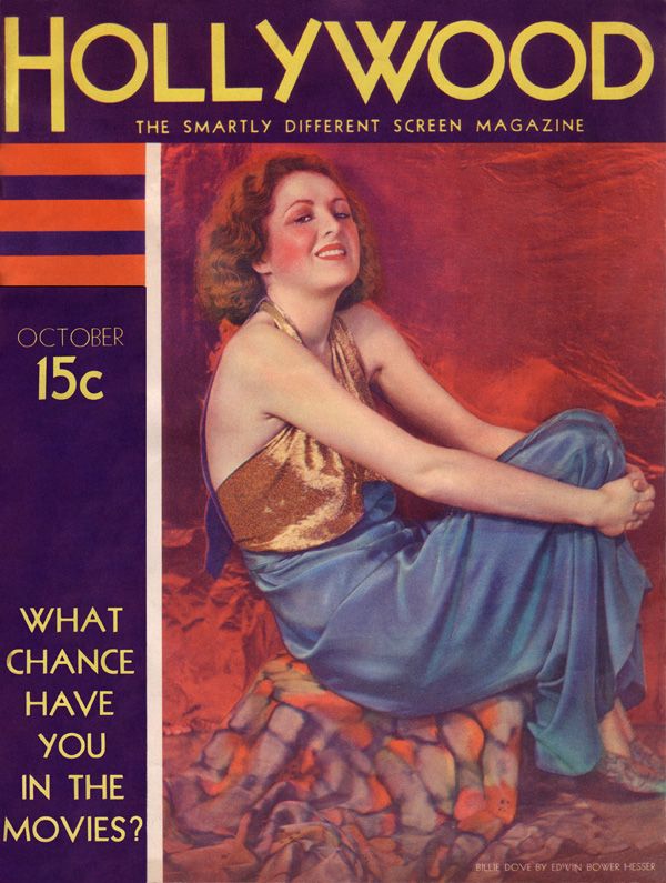 HOLLYWOOD magazine side cover  Vol 20 # 9 October 1931
