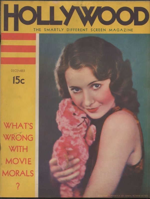 HOLLYWOOD magazine side cover December 1931