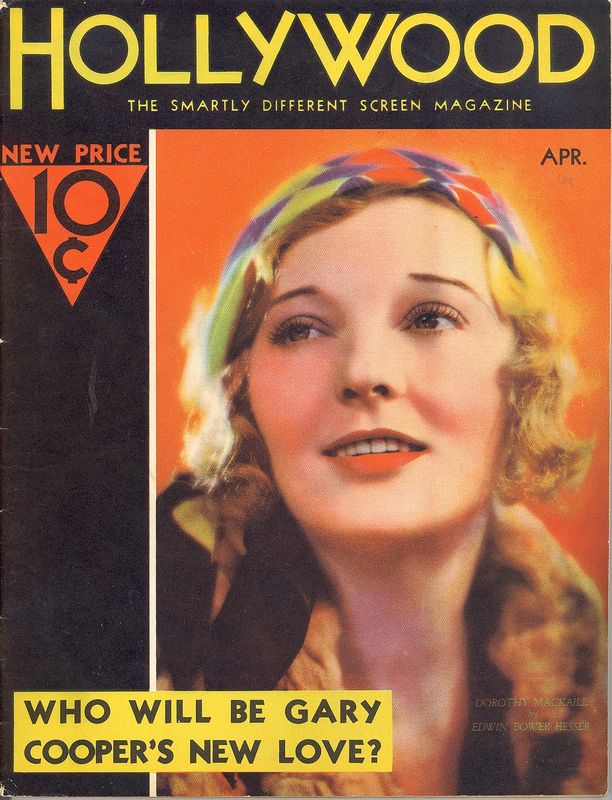 HOLLYWOOD magazine side cover April 1932