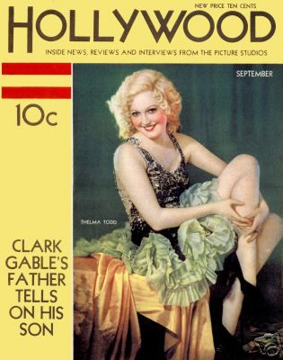 HOLLYWOOD magazine side cover September 1932