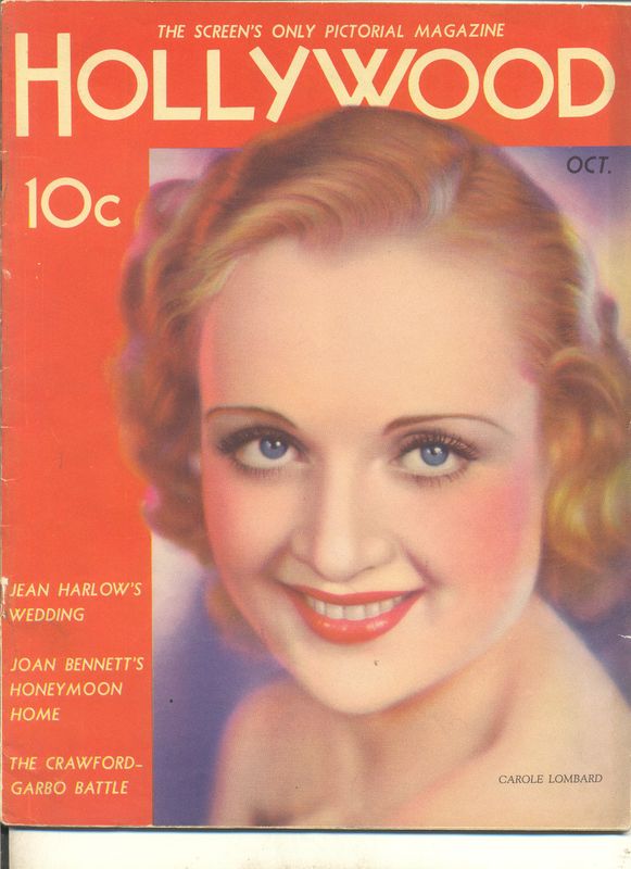 HOLLYWOOD magazine side cover October 1932