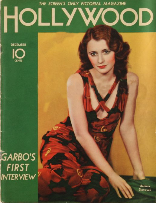 HOLLYWOOD magazine side cover December 1932