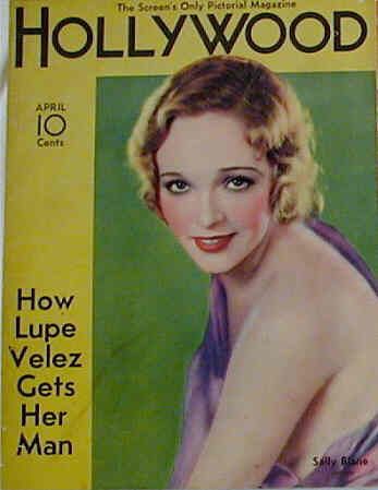 HOLLYWOOD magazine side cover  Vol 22 # 4 April 1933