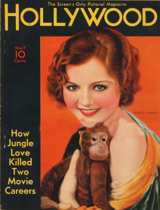 HOLLYWOOD magazine side cover  Vol 22 # 5 May 1933