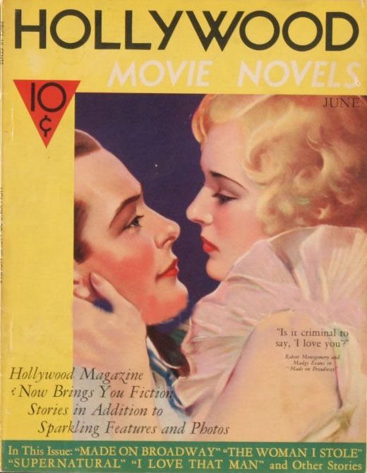 HOLLYWOOD magazine side cover June 1933