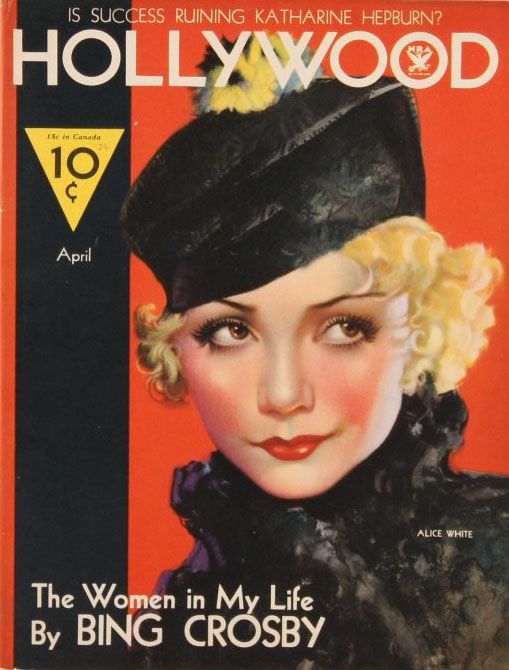 HOLLYWOOD magazine side cover April 1934