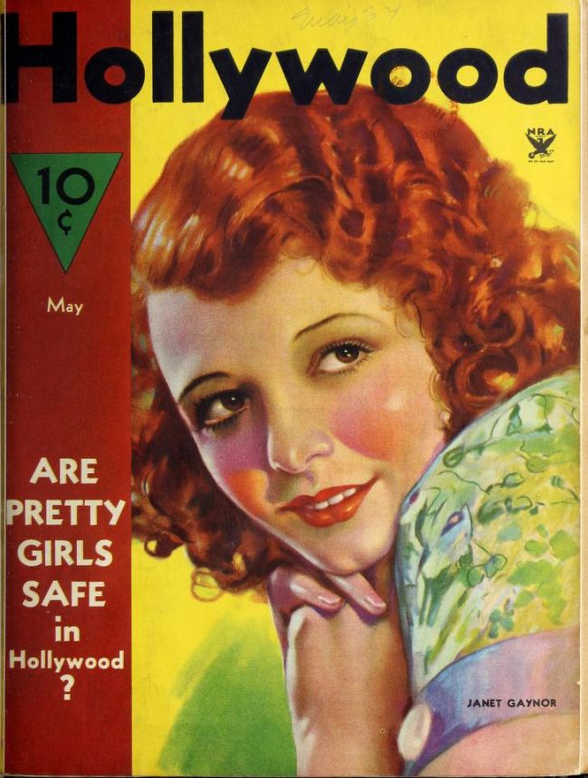 HOLLYWOOD magazine side cover May 1934