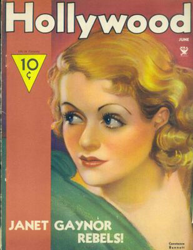 HOLLYWOOD magazine side cover June 1934