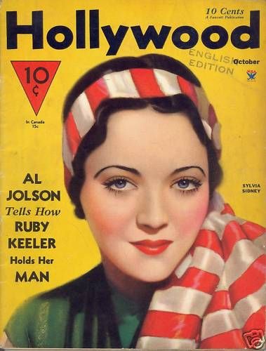 HOLLYWOOD magazine side cover October 1934