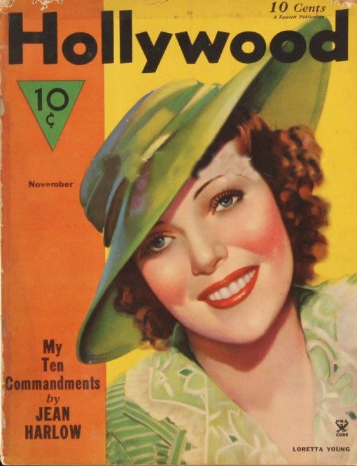 HOLLYWOOD magazine side cover November 1934