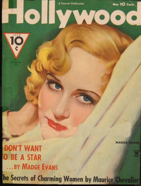 HOLLYWOOD magazine side cover May 1935