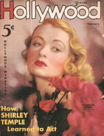 HOLLYWOOD magazine side cover February 1936