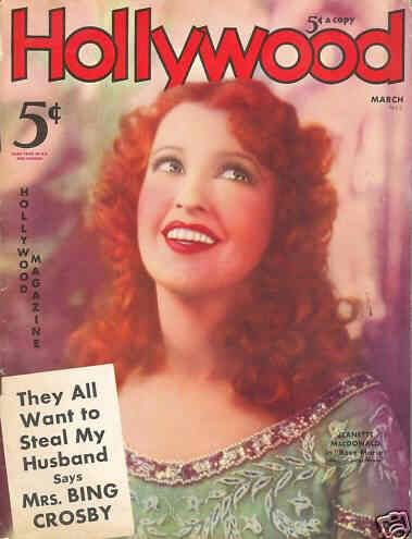 HOLLYWOOD magazine side cover March 1936