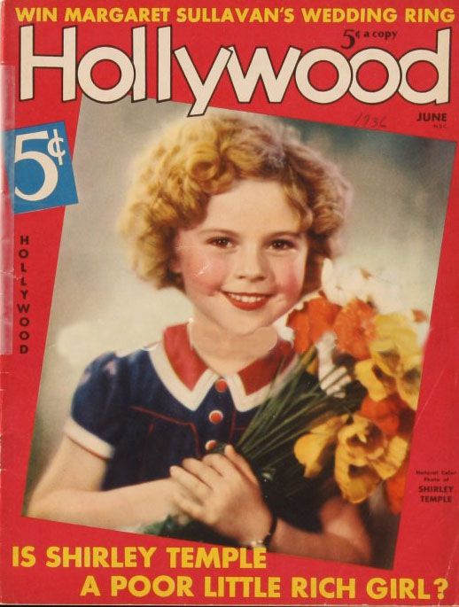 HOLLYWOOD magazine side cover June 1936