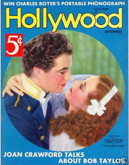 HOLLYWOOD magazine side cover September 1936