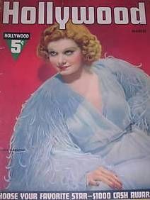 HOLLYWOOD magazine side cover  Vol 26 # 3 March 1937