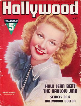 HOLLYWOOD magazine side cover May 1937