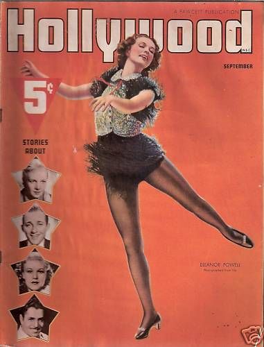 HOLLYWOOD magazine side cover  Vol 26 # 8 September 1937