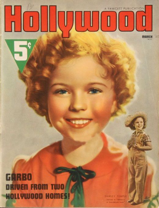 HOLLYWOOD magazine side cover March 1938
