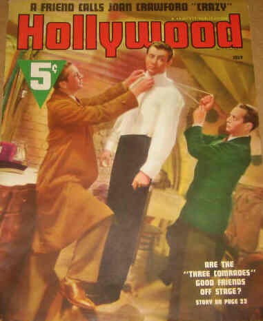HOLLYWOOD magazine side cover July 1938