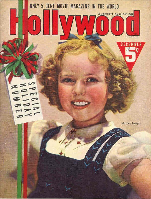HOLLYWOOD magazine side cover December 1938