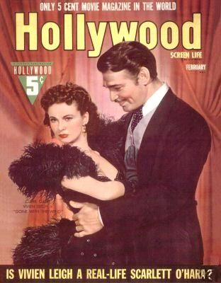 HOLLYWOOD magazine side cover February 1940