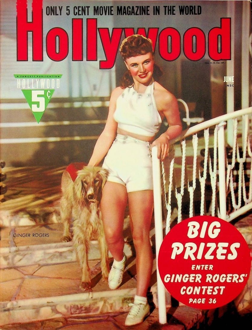 HOLLYWOOD magazine side cover June 1940