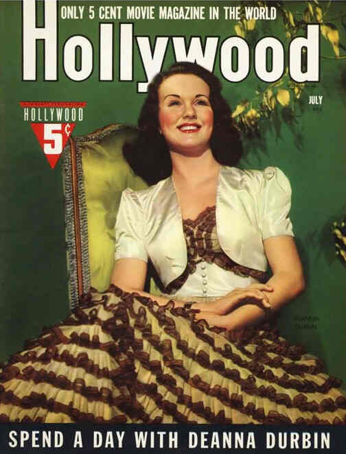 HOLLYWOOD magazine side cover July 1940