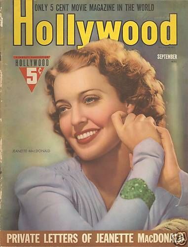 HOLLYWOOD magazine side cover September 1940