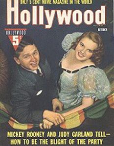 HOLLYWOOD magazine side cover October 1940