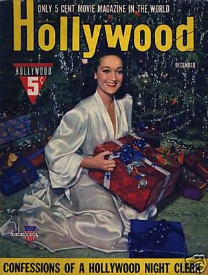 HOLLYWOOD magazine side cover December 1940
