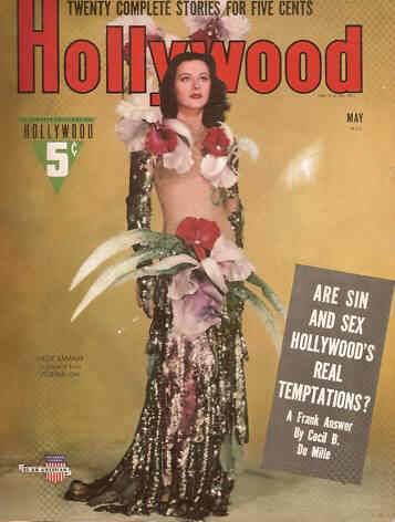 HOLLYWOOD magazine side cover May 1941