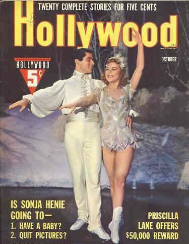 HOLLYWOOD magazine side cover October 1941