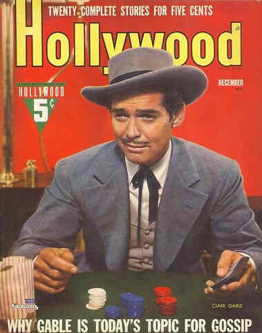 HOLLYWOOD magazine side cover December 1941